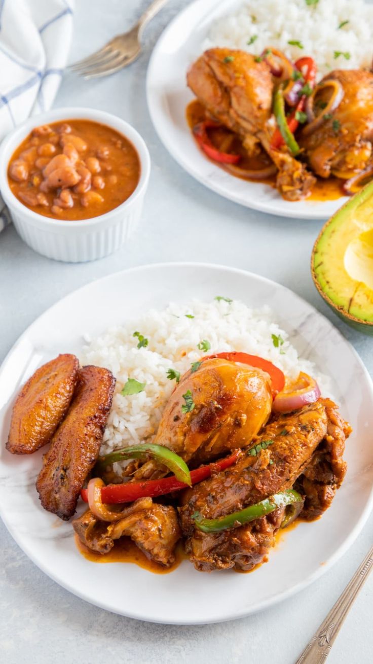 La Bandera Dominicana dish